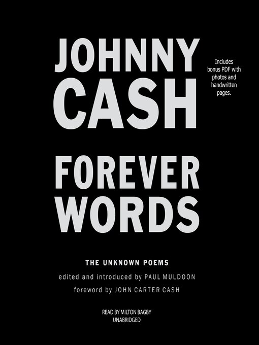 Title details for Forever Words by Johnny Cash - Wait list